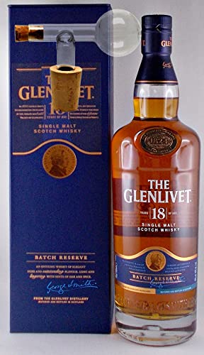 The Glenlivet 18 Jahre Single Malt Whisky + 1 Glaskugelportionierer zum feinen Dosieren von H-BO