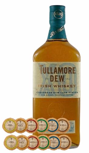 Tullamore DEW XO Caribbean Rum Cask irischer Whiskey + 12 Edelschokoladen in 6 Sorten Tullamore DEW XO Caribbean Rum Cask irischer Whiskey + 12 Edelschokoladen in 6 Sorten von H-BO