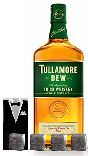 Tullamore Dew Irischer Whiskey + 4 Whisky Kühlsteine im Smoking von H-BO