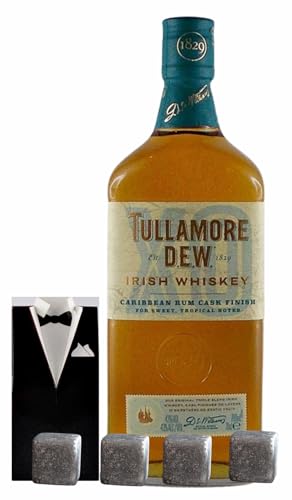 Tullamore Dew XO Caribbean Cask Irischer Whiskey + 4 Whisky Kühlsteine im Smoking Tullamore Dew XO Caribbean Cask Irischer Whiskey + 4 Whisky Kühlsteine im Smoking von H-BO