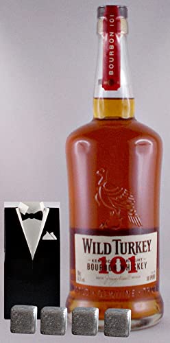 Wild Turkey 101 Proof Kentucky Straight Bourbon Whiskey + 4 Kühlsteine im Smoking von H-BO