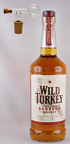 Wild Turkey 81 Proof Bourbon Whiskey + 1 Glaskugelportionierer von H-BO
