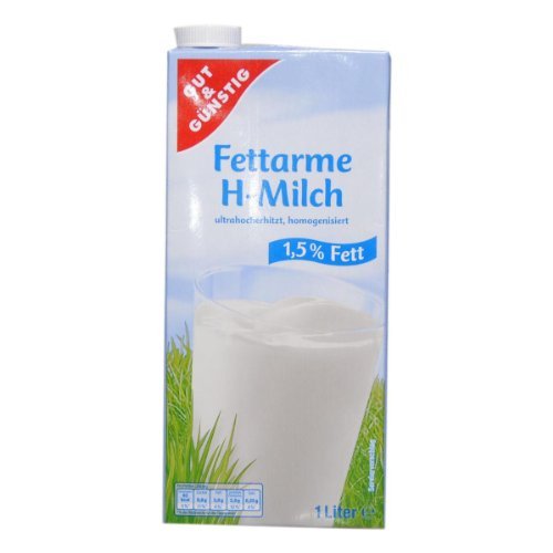 Gut & Günstig H-Milch 1.5 prozent, 12er Pack (12 x 1 l) von Gut & Günstig
