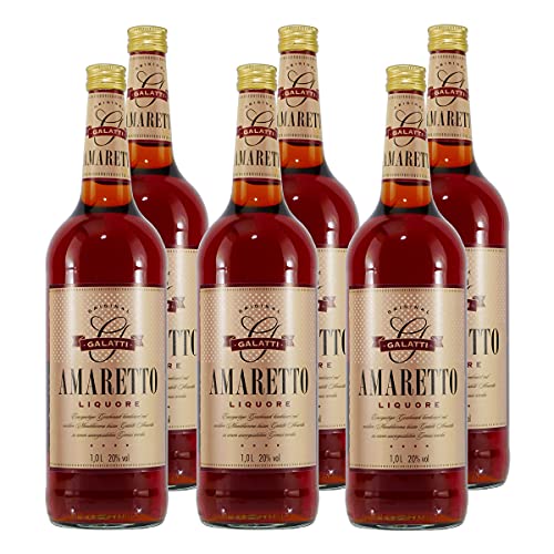 Amaretto Galatti (6 x 1L) - Mandel Likör 20% Vol. von Braun Erben GmbH