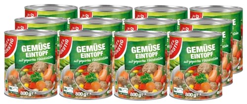 Gut & Günstig Gemüseeintopf mit Fleischbällchen 12x800g von H-O
