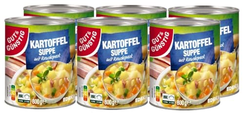 Gut & Günstig Kartoffelsuppe mit Rauchspeck 6x800g von H-O