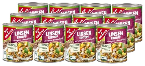 Gut & Günstig Linseneintopf mit magerem Schweinefleisch 12x800g Gut & Günstig Linseneintopf mit magerem Schweinefleisch 12x800g von H-O