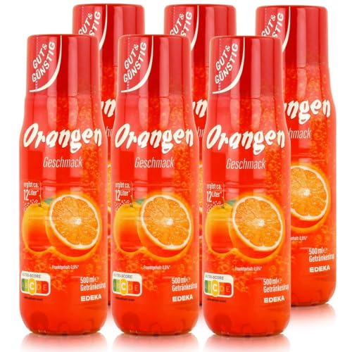 Gut & Günstig Orange Getränkesirup 6er Pack (6x500ml) von H-O