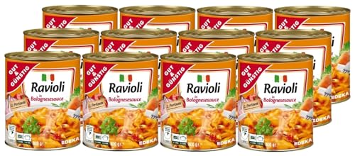 H-O Gut & Günstig Ravioli in Bolognesesauce 12x800g von H-O