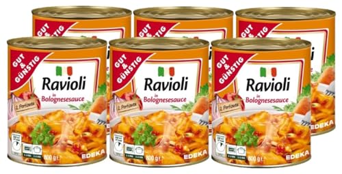 Gut & Günstig Ravioli in Bolognesesauce 6x800g von H-O