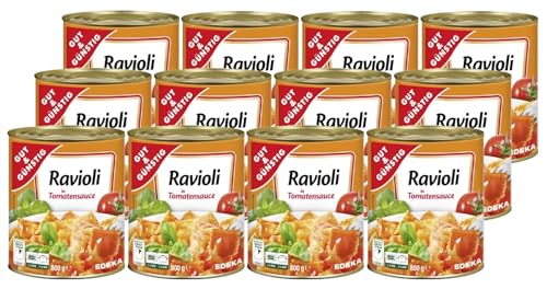 Gut & Günstig Ravioli in Tomatensauce 12x800g von H-O