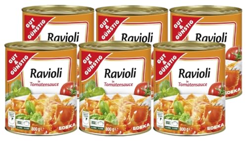 H-O Gut & Günstig Ravioli in Tomatensauce 6x800g von H-O