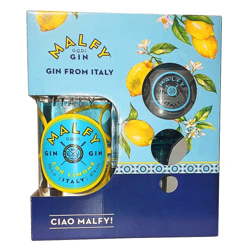 Malfy Gin Con Limone Geschenkset mit Glas 41.0% 0,7l von Malfy