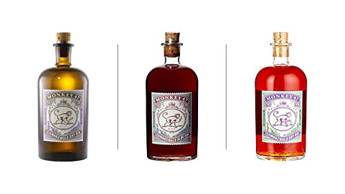 Monkey 47 Gin Kiosk (3 x 0,50l) Monkey 47 / Monkey Sloe/Monkey Barrel Cut von H-O