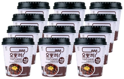 Yopokki Reiskuchen - Black Soybean Sauce 12x120g von H-O
