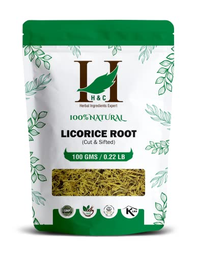 H&C Lakritzwurzel (geschnitten und gesiebt) – 100 g Packung | Kräutertee-Zutat | loser Tee von H&C HERBAL INGREDIENTS EXPERT
