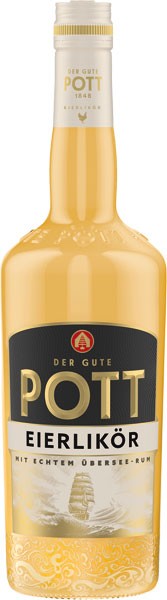 Pott Eierlikör mit Übersee-Rum 16% vol. 0,7 l von H. H. Pott