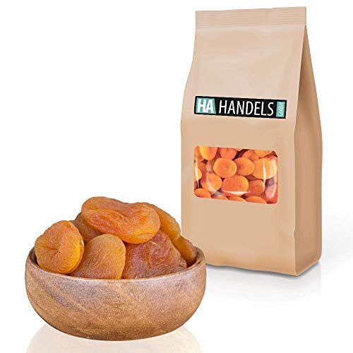 Aprikosen getrocknet naturbelassen geschwefelt ungezuckert ohne Stein ganz wiederverschließbare Verpackung 1kg - 5kg (1kg) von HA Handels GmbH