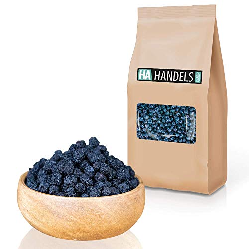 Aroniabeeren getrocknet naturbelassen ungeschwefelt ungezuckert Rohkost Aronia Beeren ohne Gentechnik ohne Konservierungsstoffe ohne Farbstoffe ohne Aromastoffe 1kg bis 5kg (1kg) von HA Handels GmbH