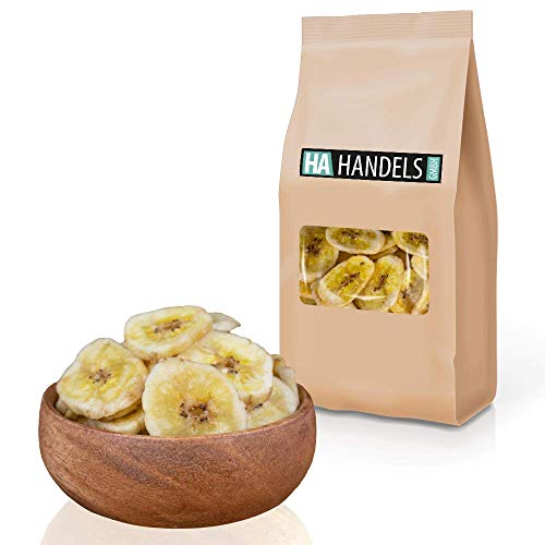 Bananenchips mit Kokosnussöl frittiert getrocknet naturbelassen ohne Zucker ungeschwefelt ungesüßt vegan wiederverschließbare Verpackung 1kg - 5kg (5kg) von HA Handels GmbH