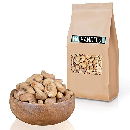 Cashewkerne geröstet und gesalzen ungeschwefelt Cashewnüsse ganze Kerne ungezuckert wiederverschließbare Verpackung 1kg - 5kg (1kg) von HA Handels GmbH