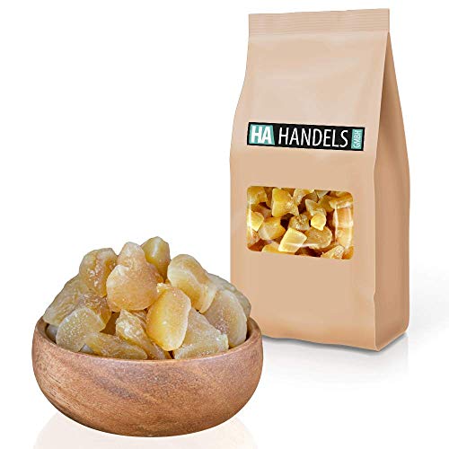 Ingwer getrocknet kandiert scharf Ingwer Stücke ungeschwefelt ohne Geschmacksverstärker wiederverschließbare Verpackung 1kg - 2,5 kg (1kg) von HA Handels GmbH