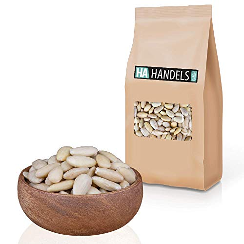 Mandeln blanchiert ganz ohne Haut ohne Schale weiß Rohkostqualität ungesalzen süß ungeröstet wiederverschließbare Verpackung 1kg - 5kg (1kg) von HA Handels GmbH