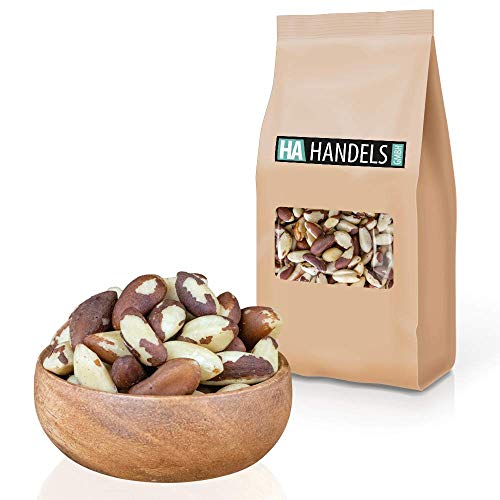 Paranüsse naturbelassen roh unbehandelt Paranusskerne ungeschwefelt ungesalzen ohne Schale ungeröstet wiederverschließbare Verpackung 1kg - 5kg (1kg) von HA Handels GmbH