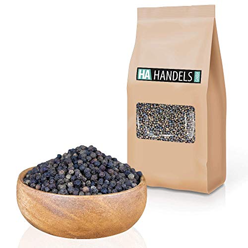 Pfefferkörner schwarz ganz ungeschwefelt naturbelassen unbehandelt scharf getrocknet zum Mahlen vegan für Mühle wiederverschließbare Verpackung1kg -5kg (1kg) von HA Handels GmbH