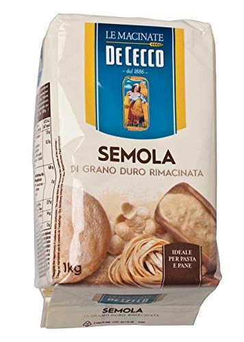 Hartweizengrieß - Semola di Grano Duro, De Cecco, No.176 (1 KG) von HAB & GUT