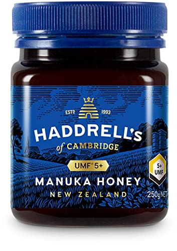 Haddrells Manuka Honig - 80+ MGO, 250g - Premium Honig aus Neuseeland mit zertifiziertem Methylglyoxal Gehalt, laborgeprüft - Manukahonig, direkt vom Imker von HADDRELLS OF CAMBRIDGE