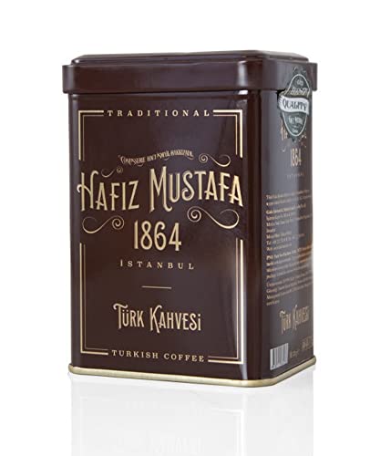 Hafiz Mustafa 1864 Istanbul, Türkischer Kaffee, feinste gemahlene, authentische, gemahlene und mittel geröstete Arabica-Bohnen, Tablett-Geschenkideen für Geburtstag, Weihnachten von HAFIZ MUSTAFA 1864 ISTANBUL