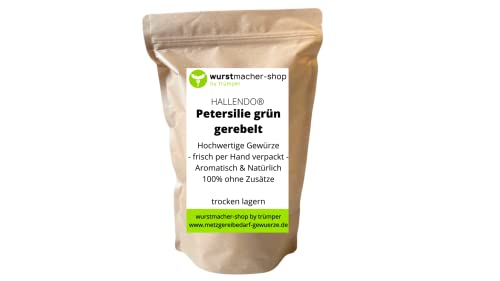 Petersilie getrocknet gerebelt grün frische Ware | wurstmacher-shop by trümper HALLENDO® (100g) von HALLENDO