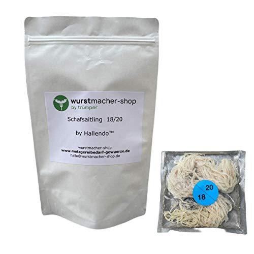 Schafsaitling Saitling AB - 45 Meter im Beutel - Naturdarm Schafsdarm Schafsaitlinge (Kaliber 18/20 1AB | 45 Meter) | wurstmacher-shop by trümper HALLENDO® von HALLENDO