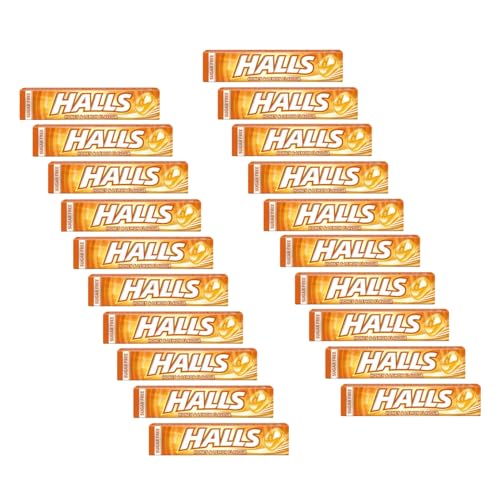 DEU | Halls® | Erfrischende Bonbons ohne Zucker | Halls® Honig und Zitrone | Bonbons mit Honig- und Zitronengeschmack - 20 Stück (640 Gr) von HALLS