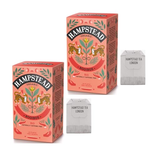 HAMPSTEAD Bio-Rooibos-Kräutertee | 2 x 20 Filter (80 g) | Bio-Rooibos Südafrika von HAMPSTEAD