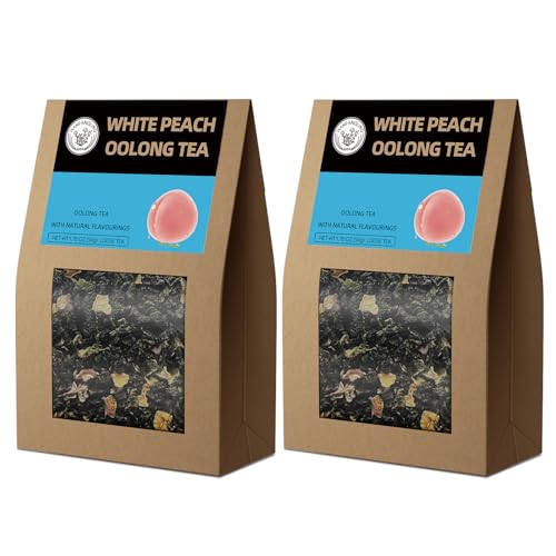 HANFANGLING Weißer Pfirsich Oolong Tee, 2Stück, Natürlicher Loser Tee, Vertreibt Müdigkeit, Erfrischt den Geist, Koffeinersatz, Fördert die Verdauung, Erfrischend Süß und Aromatisch im Geschmack HANFANGLING Weißer Pfirsich Oolong Tee, 2Stück, Natürlicher Loser Tee, Vertreibt Müdigkeit, Erfrischt den Geist, Koffeinersatz, Fördert die Verdauung, Erfrischend Süß und Aromatisch im Geschmack von HANFANGLING