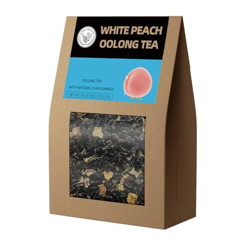 HANFANGLING Weißer Pfirsich Oolong Tee, Natürlicher Loser Tee, Vertreibt Müdigkeit, Erfrischt den Geist, Koffeinersatz, Fördert die Verdauung, Erfrischend Süß und Aromatisch im Geschmack von HANFANGLING