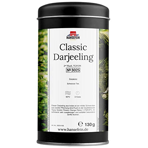 Hansefein Classic Darjeeling Schwarzer Tee 2nd Flush TGFOP1 130g von HANSEFEIN