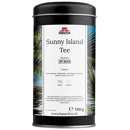 Hansefein Sunny Island Früchtetee 150g in Aromadose von HANSEFEIN
