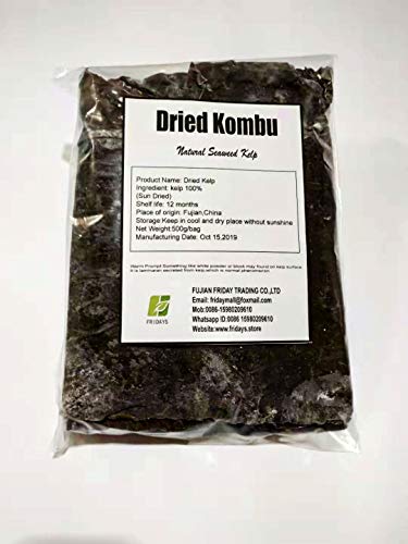 kombu, kelp, Laminaria Japonica, dried seaweed 500G (1 BAG 500G) von FRIDAY MALL