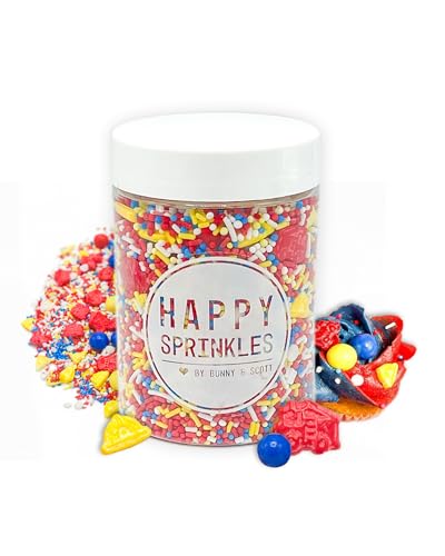 Happy Sprinkles Fire Heroes 90g - Streusel Mix Mit Schokolade Zum Dekorieren - Tortendeko Essbar Mit Feurigen Motiven - Für Kekse, Eis & Kuchen Geeignet Happy Sprinkles Fire Heroes 90g - Streusel Mix Mit Schokolade Zum Dekorieren - Tortendeko Essbar Mit Feurigen Motiven - Für Kekse, Eis & Kuchen Geeignet von HAPPY SPRINKLES