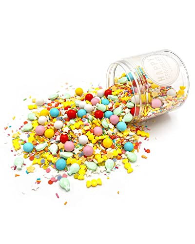 HAPPY SPRINKLES Birthday Parade 180g | Streusel Mix Mit Schokolade Zum Dekorieren | Ideale Tortendeko Am Geburstag | Für Kekse, Eis & Kuchen Geeignet HAPPY SPRINKLES Birthday Parade 180g | Streusel Mix Mit Schokolade Zum Dekorieren | Ideale Tortendeko Am Geburstag | Für Kekse, Eis & Kuchen Geeignet von HAPPY SPRINKLES