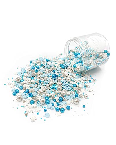 Happy Sprinkles Frost Queen 180g | Bunter Streusel Mix Mit Schokolade Zum Dekorieren | Ideale Tortendeko Im Winter | Für Kekse, Eis & Kuchen Geeignet Happy Sprinkles Frost Queen 180g | Bunter Streusel Mix Mit Schokolade Zum Dekorieren | Ideale Tortendeko Im Winter | Für Kekse, Eis & Kuchen Geeignet von HAPPY SPRINKLES