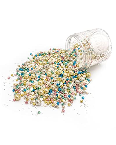 Happy Sprinkles Magical Fireworks 90g | Bunter Streusel Mix Mit Schokolade Zum Dekorieren | Ideale Tortendeko | Für Kekse, Eis & Kuchen Geeignet (90g) von HAPPY SPRINKLES