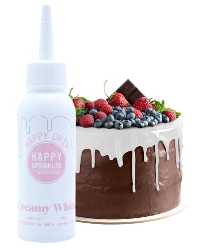 Happy Sprinkles Happy Drip Creamy White 130g - Lebensmittelfarbe aus Schokolade zum Backen - Ideale Tortendeko - Backzubehör für Kekse, Eis & Kuchen Happy Sprinkles Happy Drip Creamy White 130g - Lebensmittelfarbe aus Schokolade zum Backen - Ideale Tortendeko - Backzubehör für Kekse, Eis & Kuchen von HAPPY SPRINKLES