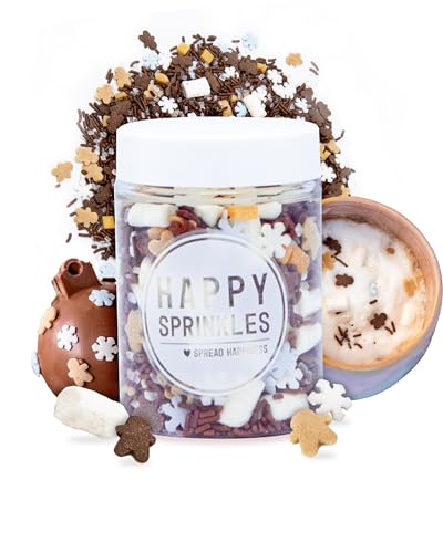 Happy Sprinkles Happy Hot Chocolate 65g - Schokolade Streuselmix für Trinkschokolade - Für Milch oder Vegane Alternative - Ideal für Kalte Jahreszeit von HAPPY SPRINKLES