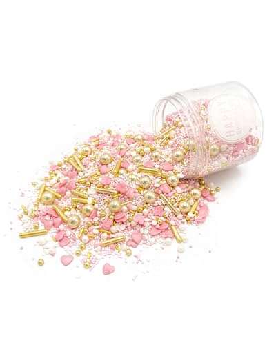 Happy Sprinkles Princess Diary 90g | Bunter Streusel Mix Mit Schokolade Zum Dekorieren | Liebevolle Tortendeko | Für Kekse, Eis & Kuchen Geeignet von HAPPY SPRINKLES