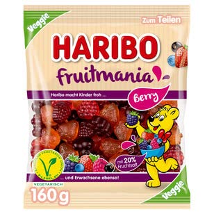 HARIBO Fruitmania Berry veggie, 20er Pack (20 x 160g) von HARIBO