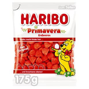 Haribo Primavera Erdbeeren, 10er Pack (10 x 175g) von HARIBO GmbH & Co. KG Hans-Riegel-Straße 1 53129 Bonn